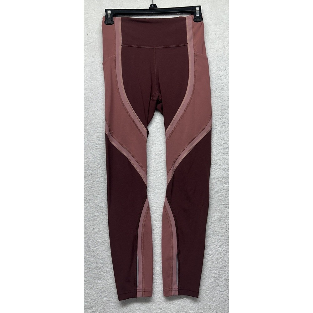 Lululemon Womens Size 4 Red Wild Twist 7/8 Tight Leggings Pants (L9)